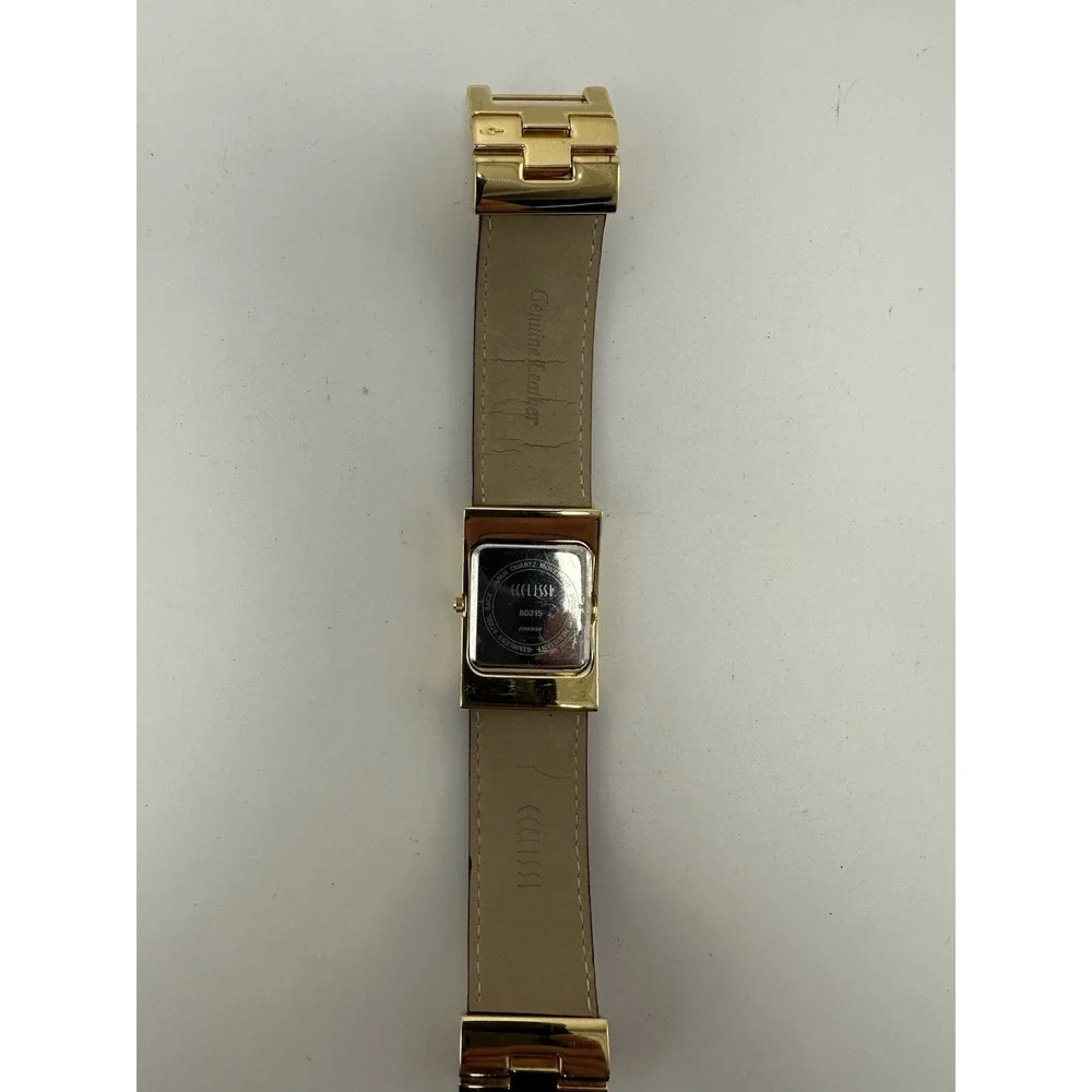 Ecclissi 80215 New Battery Gold Tone Ladies MOP‎ Watch 25MM 7